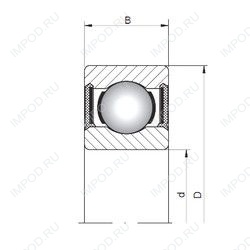 Подшипник 619/1-2RS Подшипник 619/1-2RS