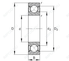 Подшипник 6201-C-2Z