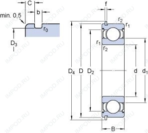 Подшипник 6202-2ZNR