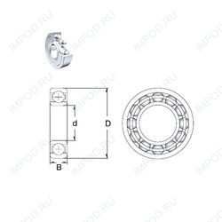 Подшипник 6203-2Z 3/4