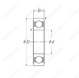 Подшипник 6203L11-H-20ZZ