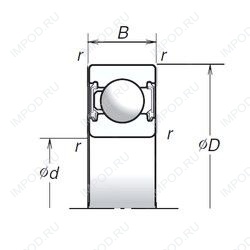 Подшипник 6203T1XVV