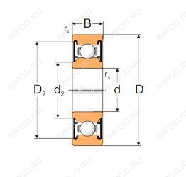 Подшипник 6204-2RS1 Подшипник 6204-2RS1