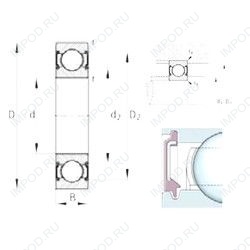 Подшипник 6206-C-2BRS