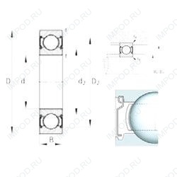 Подшипник 6206-C-2Z Подшипник 6206-C-2Z