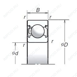 Подшипник 6209T1XZZ