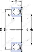 Подшипник 6214-2RS1/HC5C3WT
