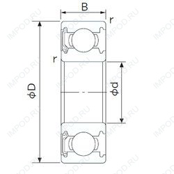Подшипник 6221-RS