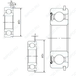 Подшипник 6221ZNR