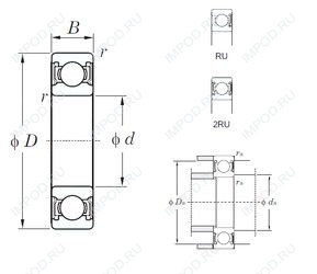 Подшипник 6224-2RU Подшипник 6224-2RU