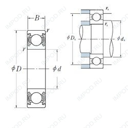 Подшипник 6232ZZS