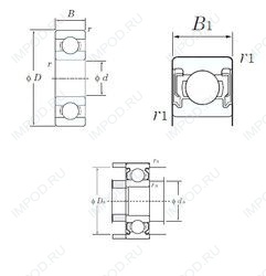 Подшипник 625-2RU