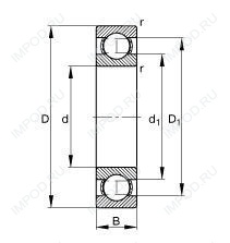 Подшипник 630102RS1
