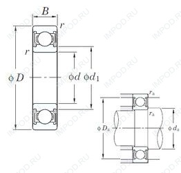 Подшипник 6304 2RD C3 Подшипник 6304 2RD C3