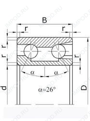 Подшипник 6-3056203 Е Подшипник 6-3056203 Е