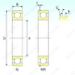 Подшипник 6308 NR C3 Подшипник 6308 NR C3