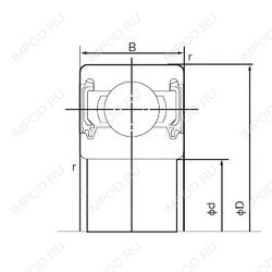Подшипник 6309-2NKE