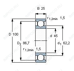 Подшипник 6309 TB.P63 Подшипник 6309 TB.P63