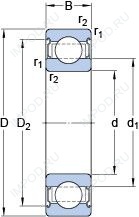 Подшипник 6311-2Z/VA208