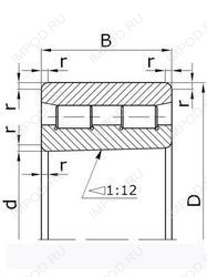 Подшипник 6-3182134 Л Подшипник 6-3182134 Л