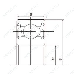 Подшипник 63/22ZZE