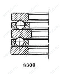 Подшипник 6-38209 Ю1Т