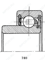 Подшипник 6-520907 Е3С23