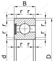Подшипник 6-60108 Подшипник 6-60108