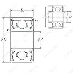 Подшипник 686-2RS Подшипник 686-2RS