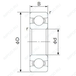 Подшипник 6864