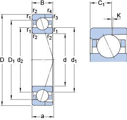 Подшипник 7004 ACD/HCP4AH
