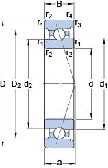 Подшипник 7014 CB/HCP4A