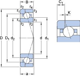 Подшипник 7015 ACE/HCP4AH1