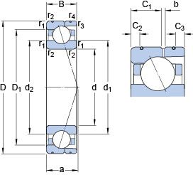 Подшипник 7018 ACD/HCP4AL