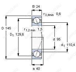 Подшипник 7019 ACDGA.P4A Подшипник 7019 ACDGA.P4A