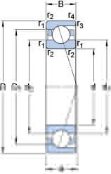Подшипник 7022 CD/HCP4A