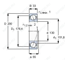 Подшипник 7026 ACDGA.P4A Подшипник 7026 ACDGA.P4A
