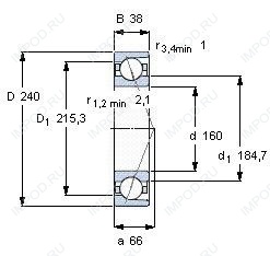 Подшипник 7032 CDGA.P4A