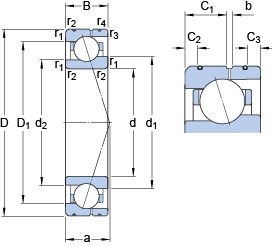 Подшипник 71905 CE/HCP4AL