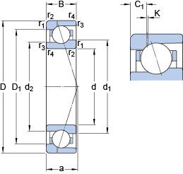 Подшипник 71917 CE/HCP4AH1
