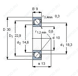 Подшипник 7200 A5TYNSULP4 Подшипник 7200 A5TYNSULP4
