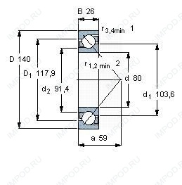 Подшипник 7216 ACDGA.P4A