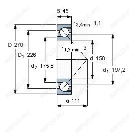 Подшипник 7230 B.MP Подшипник 7230 B.MP