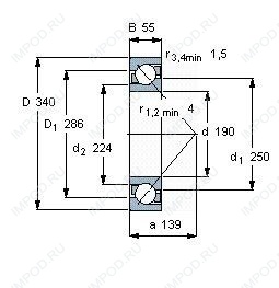 Подшипник 7238 B.MP.UA