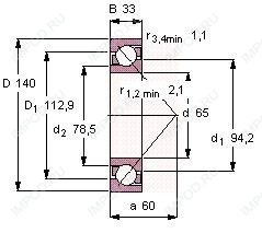Подшипник 7313 B.JP