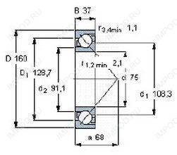 Подшипник 7315 B.JP