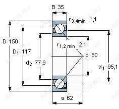 Подшипник 7412 B.MP