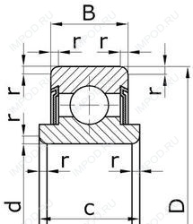 Подшипник 80701 ЮУС21