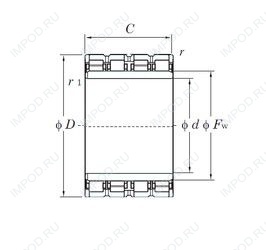 Подшипник 92FC62400BW