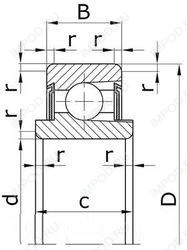 Подшипник 980700 ЮУ